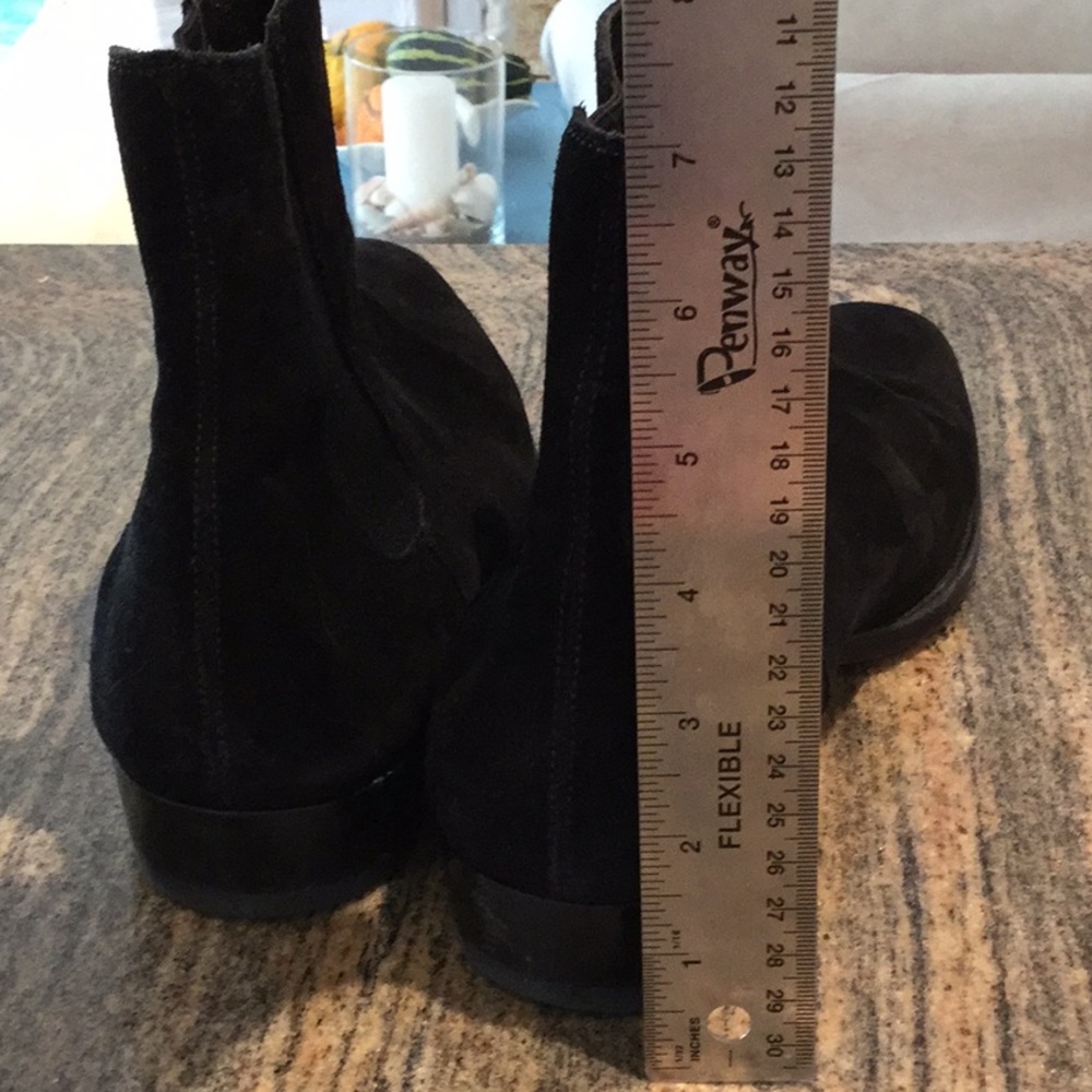 COPY - Saint Laurent Black Suede Ankle Boot - Picture 6 of 8